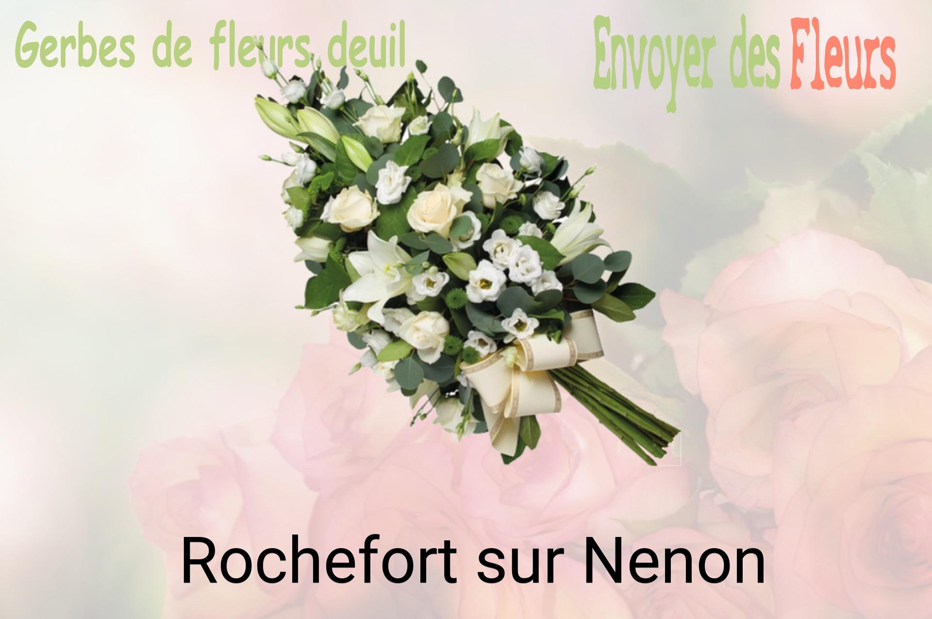 Gerbe de fleurs de deuil livrée à Rochefort-sur-Nenon